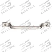 MONROE PMP Pull Handle: Unthreaded Holes, Stainless Steel, Silver, 5/16 in Screw Size, 0.63 in (MPN PH-0205). Key specifications — Brand: MONROE PMP; Projection Type: Non-Recessed; Material: Stainless Steel; Finish: Dull; Color: Silver; Folding Type: Fixed; Mounting Type: Unthreaded Holes; Screw Size: 5/16 in.