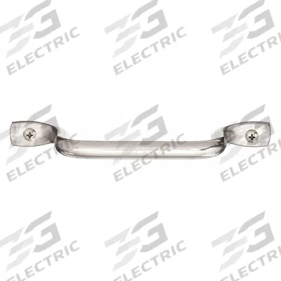 MONROE PMP Pull Handle: Unthreaded Holes, Stainless Steel, Silver, 5/16 in Screw Size - Standard Pull Handles