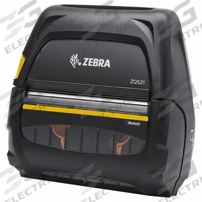 ZEBRA Desktop Printer: 4.09 in Max. Print Wd, 5 in/sec, Tear Off Dispensing, Push Button - Wide Print Mobile Printers