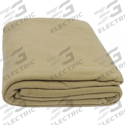 R & R TEXTILE Blanket: Twin Fits Mattress Size, Beige, Solid - Polyester Fleece Blankets