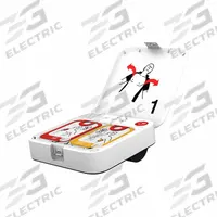 STRYKER PHYSIO-CONTROL Defibrillator: LIFEPAK CR2, Carrying Case with Handle, Auto Mode, Stryker (MPN 99512-001713). Key specifications — Shelf Life: 4 yr Battery; Included CPR Feedback: CPR Feedback Included; Battery Type: Li-MnO2; Pads Included: Adult AED Pads; Services Included: None.