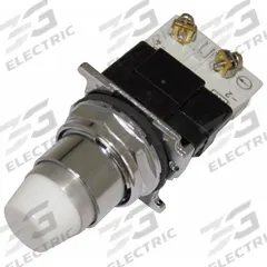 EATON Illuminated Push Button: Illuminated, Extended Profile, Metallic, 30 mm, 1NC (MPN 10250T397LWD2A-51). Key specifications — Brand: EATON; Action: Momentary; Series: 10250T; Push Button Material Type: Metallic.
