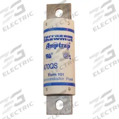 Semiconductor Fuse: A70Q Series, Fast-Acting, 70 A, 700 V AC, 650 V DC DC Volt Rating (MPN A70Q70-4). Key specifications — Series: A70Q; Brand: MERSEN; Voltage Type: AC/DC.