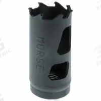 MORSE Hole Saw: 3/4 in Saw Dia., 2/3 Teeth per Inch, 1 15/16 in Max. Cutting Dp, 1/2"-20 Thread Size (MPN MHSTK12). Key specifications — attr1098070: 2/3; attr1098087: MORSE; attr1098073: 1/2"-20.