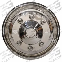 PHOENIX Front Wheel Liner: Front Wheel Liner, For 19.5 in Wheel Dia, Stainless Steel, 8 Lugs (MPN PNH8490FWL)