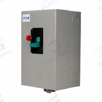 EATON Manual Motor Starter: Non-Reversing, 3 Poles, 5 A, NEMA Size M-1, Thermal Protection (MPN B100S1CA). Key specifications — Maximum Voltage Rating: 600V AC; Brand: EATON; Thermal Units Required: 3 (Not Included).