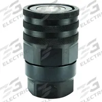 PARKER Hydraulic Quick Connect Hose Coupling: 1 in Coupling Size, Steel, 1.89 lpm Max. Flow Rate (MPN FET-1001-20FO). Key specifications — Body Material: Steel; Thread Size: 1-5/8"-12; Seal Material: Nitrile; Brand: PARKER.