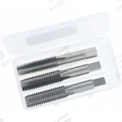 CLE-LINE Tap Kit: 1/2"-13 UNC, H3 / 3B, 4 Flute, High Speed Steel (MPN C62064)