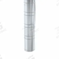 NEW AGE INDUSTRIAL Shelving Post: 48 in, 6 ga, Unfinished, Silver (MPN 48P). Key specifications — attr39643: Silver; attr33138: NEW AGE INDUSTRIAL.