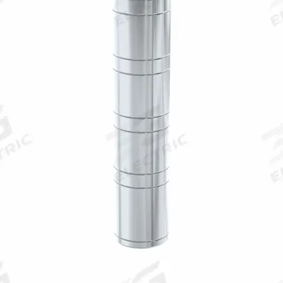 NEW AGE INDUSTRIAL Shelving Post: 48 in, 6 ga, Unfinished - Posts for Aluminum Open Metal Shelving