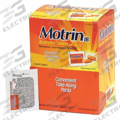 MOTRIN Pain Relief: Ibuprofen, 200 mg, 50 Individual Doses - Ibuprofen Pain & Fever Reducers