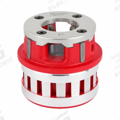 MILWAUKEE Pipe Threading Die Head: 12R, For 1 in Pipe, NPT, Alloy - Die Heads for Handheld Pipe Threaders