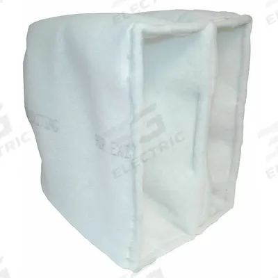 GRAINGER Cube Air Filter: 20 in x 20 in x 10 in, 2 Pockets, Synthetic, Blue/White - 3-Ply Cube Air Filters