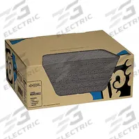 PIG Sorbent Pad: 17 15/16 oz Volume Absorbed Per Pad, 20 in x 16 in Pad Size (L x W), Gray, 100 PK (MPN MAT2002). Key specifications — Brand: PIG; Perforated: Perforated; Material: Polypropylene.