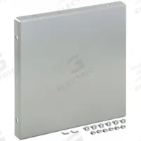 HOFFMAN Wireway Closure Plate: 12 in Wd, 12 in Ht, 14 ga Gauge, 1, Without Knockouts, Steel, Painted (MPN F1212GCPNK). Key specifications — Brand: HOFFMAN; Finish: Painted; With/Without Knockouts - Broad: No.