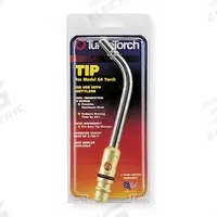 TURBOTORCH Hand Torch Tip: Swirl Flame, External Lighter, For Use With G-4/PLF-A5, 5/16 in (MPN 0386-0103). Key specifications — Compatible Torch Manufacturer Part Number: PLF-A5; Connection Type: Quick Connect; Manufacturer Part Number: 0386-0103; Brand: TURBOTORCH.