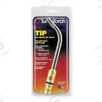 TURBOTORCH Hand Torch Tip: Swirl Flame, External Lighter, For Use With G-4/PLF-A5 - Turbotorch Extreme Series Tips