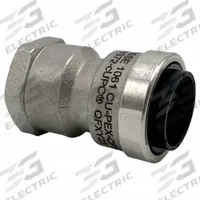 APPROVED VENDOR Push-Fit Adapter Fitting: Straight, 1/2 in OD x 1/2 in Pipe Size, Stainless Steel (MPN SS812FR). Key specifications — Brand: APPROVED VENDOR.