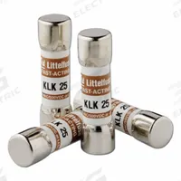 LITTELFUSE Fuse: KLK Series, Midget, Fast-Acting, 250 mA, 600 V AC, 500 V DC, 13/32 in x 1 1/2 in (MPN KLK.250). Key specifications — attr1287209: KLK; attr211192: LITTELFUSE.