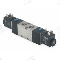 ARO Solenoid Air Control Valve: MaxAir, Four-Way / Two-Position, 120V AC, 1/2 in Female NPT (MPN M214SD-120-A). Key specifications — attr1092969: Non-Locking; attr1086920: M214SD-120-A; attr1092977: Solenoid Return.