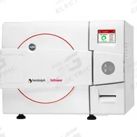 HEIDOLPH Autoclave: 160 L Capacity, 140°C Max Temp, 33 7/8 in Overall Wd, 44 in Overall Dp, -1°C/3°C (MPN 023210675). Key specifications — Brand: HEIDOLPH; Features: Pre and Post Vacuum for Faster, More Efficient Air Removal (Tubing, Glassware, Pouches, Wrapped Tools or Garments); Temperature Accuracy: -1 °C/3 °C; Product Type: Autoclave; Voltage: 230V.