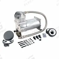 VIAIR CORPORATION Portable Air Compressor: Quiet, Oil Free, Tankless, 0.31 hp, 0.76 cfm @ 90 psi (MPN 28021). Key specifications — attr48686: Oil Free; attr48685: 12V DC; attr48689: 0.51 cfm @ 150 psi; attr48678: 19.0 A; attr48688: Mounting Hardware; attr48671: VIAIR CORPORATION; attr124308: Quiet (less than 75 dBA).