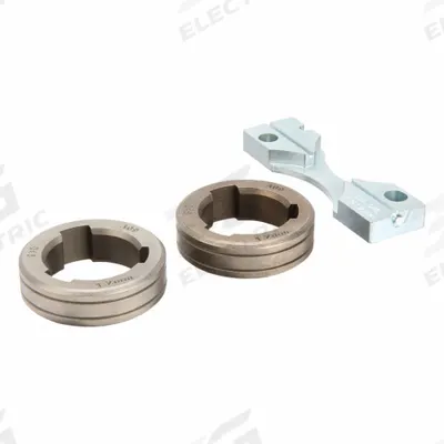 LINCOLN ELECTRIC Drive Roll Kit: 2-Roll, 0.045 in, V-Groove - 2-Roll Kits with Inlet Guide for Lincoln
