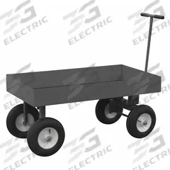 APPROVED VENDOR Wagon Truck: 2,000 lb Cap, 48 in L x 24 in W x 16 5/8 in H Deck, T-Shaped, Gray (MPN 5WT6-2448-LU-12PN-95). Key specifications — Brand: APPROVED VENDOR; Color: Gray.