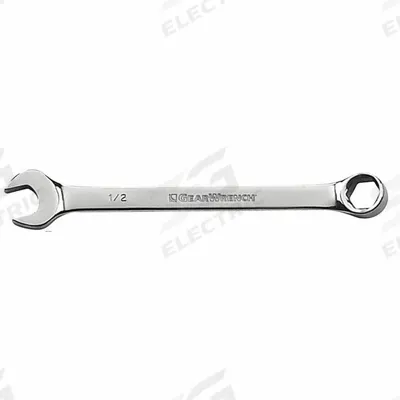 GEARWRENCH Combination Wrench: Alloy Steel, Chrome, 5/16 in Head Size, 5 1/2 in Overall Lg - SAE 6-Point Combination Wrenches