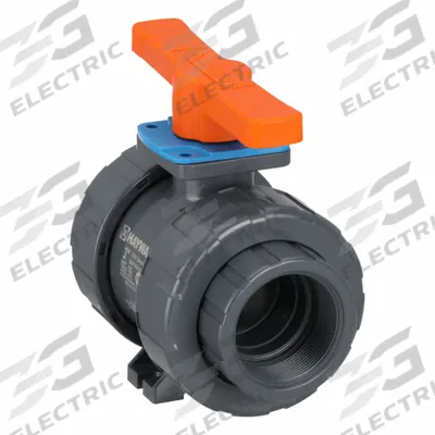 HAYWARD FLOW CONTROL Manual Two-Way Ball Valve: 3 in, PVC, Straight - PVC Ball Valves