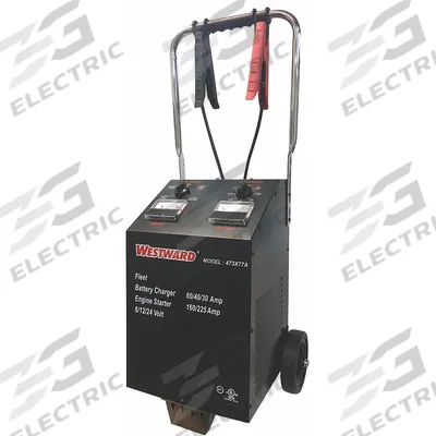 WESTWARD Battery Charger: Boosting/Charging/Maintaining, Auto, For AGM/Lead Acid - Wheeled Battery Chargers