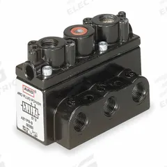 ARO Pilot Air Control Valve: Alpha Series, Four-Way / Two-Position, 5 Ports, 3/8 in Female NPT Pilot (MPN A213PS). Key specifications — attr1086823: A213PS; attr1086857: Spring Return; attr1086869: Spool; attr1086865: Normally Open.