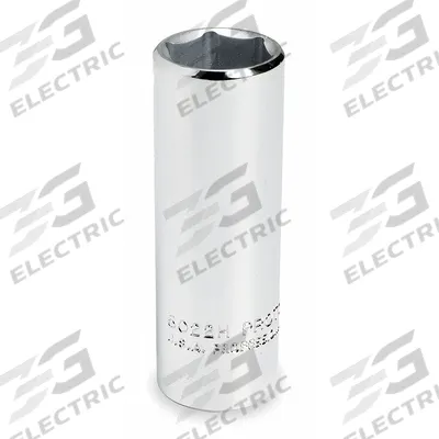 PROTO Socket: SAE, 3/8 in Drive Size, 3/8 in Socket Size, 6-Point, Deep, Chrome - 3/8" Drive Hand Sockets