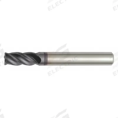 WIDIA HANITA Corner Chamfer End Mill: Carbide, AlTiN Coated, 4 Flute, 10 mm Mill Dia - Fast-Cutting Carbide Corner-Chamfer End Mills for Steel & Cast Iron