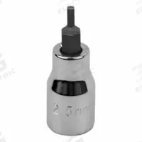 SK PROFESSIONAL TOOLS Socket Bit: 3/8 in Drive Size, Hex Tip, 2.5 mm Tip Size, 2 in Overall Lg (MPN 41401). Key specifications — attr1204765: Replaceable Insert; attr1204767: SK PROFESSIONAL TOOLS.