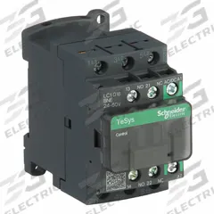 SCHNEIDER IEC Magnetic Contactor: Non-Reversing, 3 Poles, 3NO Contacts, 18 A, 24V AC/48V AC Coil (MPN LC1D18BNE). Key specifications — Brand: SCHNEIDER; Integrated Surge Suppression: No; Nominal Coil Voltage @ 60Hz: 48V AC.