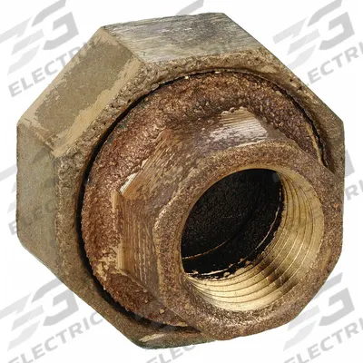 APPROVED VENDOR Metal Pipe Straight: Union, 1 1/4 in x 1 1/4 in, Brass, 200 psi - Low-Pressure Threaded Pipe Fittings