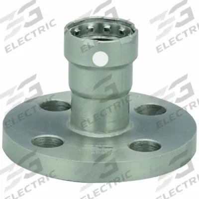 VIEGA MEGAPRESS Crimp Adapter Fitting: 3/4 in Pipe x 4 in Pipe Size, Press-fit x Flange - Steel Press Pipe Flanges