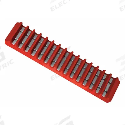 WESTWARD Magnetic Tool Holder: Red, 2 1/4 in Overall Wd, 11 1/4 in Overall Lg - Tool-Holding Magnetic Bars, Racks & Rolls