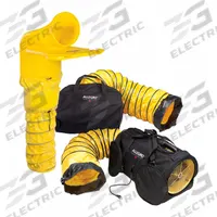 ALLEGRO Confined Space Blower: 120 V AC, 12 in Duct Dia, 1/2 hp Horsepower, Black/Yellow, 120 V AC (MPN 9520-3512M). Key specifications — Brand: ALLEGRO; Includes: Duct Storage Bag; Operating Voltage: 120 V AC.