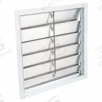 27"H-W 6"L Aluminum Wall Backdraft Dampr: For 24 in Fan, Single Panel, 27 in H, 27 in W, 2 1/4 in D (MPN 2C523). Key specifications — Airflow Direction: Horizontal; Blade Type: Flat Blade; Brand: DAYTON; Maximum Air Velocity: 2000 fpm; Mounting Position: Vertical.
