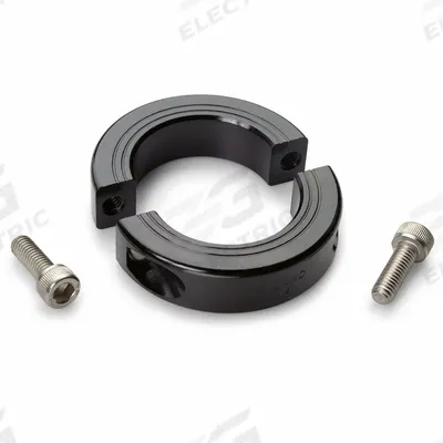 RULAND MANUFACTURING Shaft Collar: 2-Piece, Metric with Inch Bore, Round, Clamp-On - Aluminum Shaft Collars