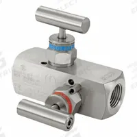 HAM-LET Two-Way Valve: Stainless Steel, 1/2" FNPT, 1/2" FNPT, 6,000 psi Pressure, PTFE, 1/4" FNPT (MPN M-20M-10-8N-SS-T-T). Key specifications — Brand: HAM-LET; Drain: 1/4" FNPT; Inlet Connection: 1/2" FNPT; Outlet Connection: 1/2" FNPT.