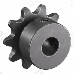 TSUBAKI Single Strand Sprocket: 35, For 3/8 in Chain Pitch, 3/8 in Bore Dia, 10 Teeth, Steel (MPN 35B10F-3/8). Key specifications — Brand: TSUBAKI.