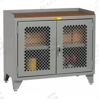 LITTLE GIANT Cabinet Workbench: Hardboard, 48 in x 24 in, 2,000 lb Overall Load Capacity, Gray (MPN MHP3-LL-2D-2448). Key specifications — Assembly: Fully Assembled; Brand: LITTLE GIANT.
