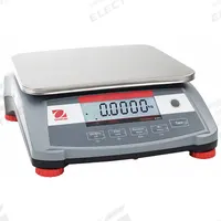 OHAUS Industrial Bench Scale: 9 in x 11 7/8 in, Not IP Rated, Integrated, Stainless Steel (MPN R31P30). Key specifications — attr1341383: USB; attr1341384: 0.001 kg/0.002 lb; attr1341400: OHAUS; attr1383935: Stainless Steel.