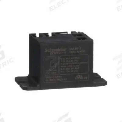 SCHNEIDER Enclosed Power Relay: Surface (Top Flange) Mounted, 12V DC, SPDT - Surface-Mounted Relays