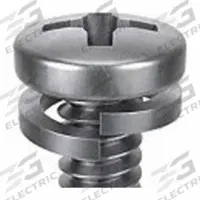 SEMS Screw: Split Lock, #10-24 Thread Size, 3/8 in Lg, Stainless Steel, Passivated, Pan, 10 PK (MPN 1-PPL-10C-37). Key specifications — Drive Size: #2.