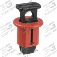 BRADY DIN Style Miniature Breaker Lockout: Pin-Out, For 120/277V AC Volt (MPN 90844). Key specifications — For Voltage: 120/277V AC; For Use With: Multi-Pole Breakers; Brand: BRADY; Includes Cable Tie Slot_Final: No.