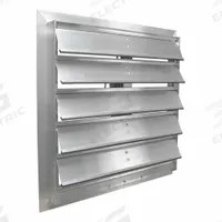 Motorized Damper: For 24 in Nominal Duct Dia, Single Panel, 24 in H, 24 in W, Single Flange, Rubber (MPN SX3224X24). Key specifications — Airflow Direction: Horizontal; Blade Type: Flat Blade; Brand: CANARM; Mounting Position: Horizontal; Nameplate Voltage: 110/230V AC.